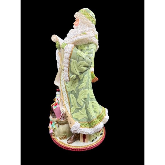 NWOB Fitz and Floyd Holiday Home 10.75" Hand-Painted Santa Musical Figurine - Picture 3 of 10